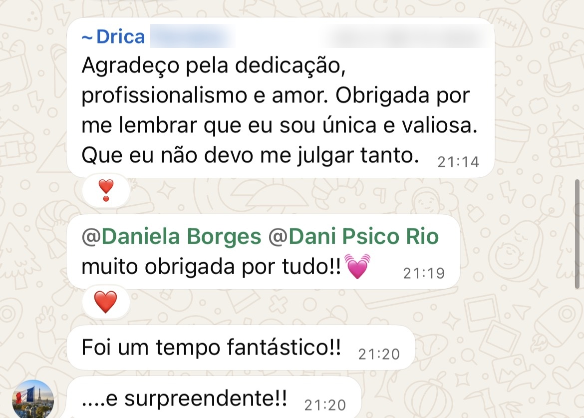 Depoimento de Drica Ferreira, participante da Turma 1